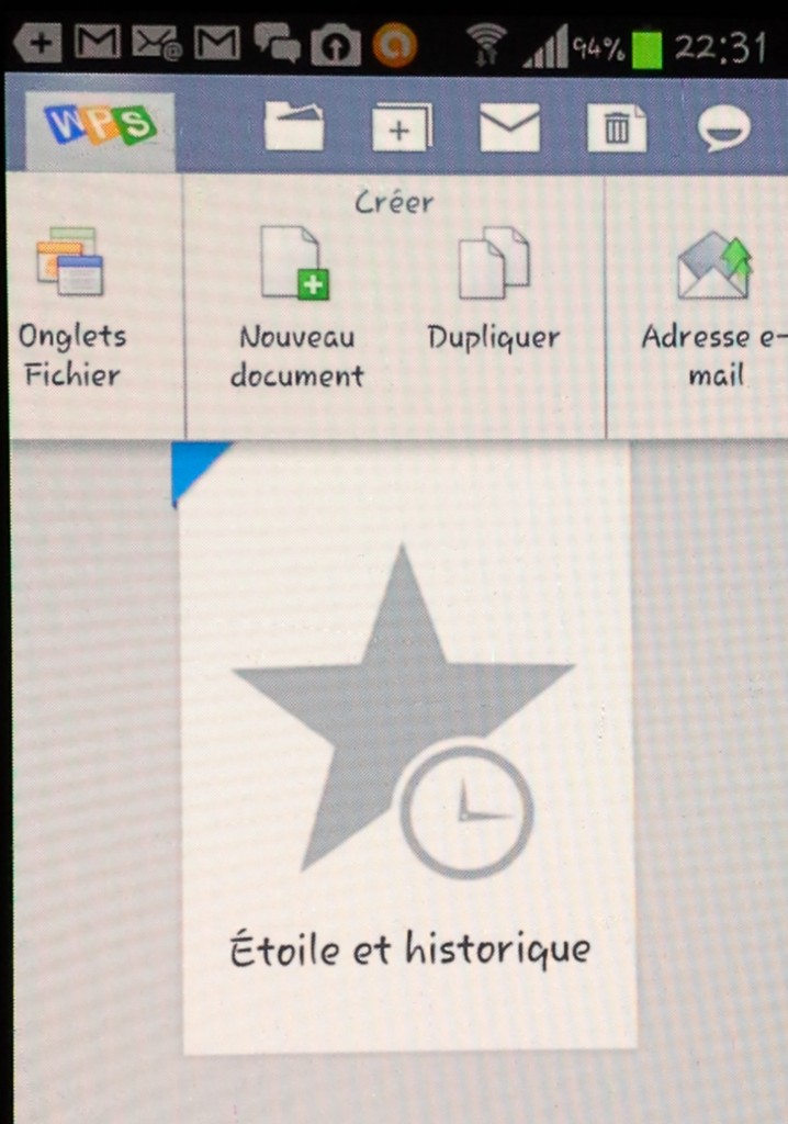 Kingsoft Office Traitement de texte, Tableur, et autres